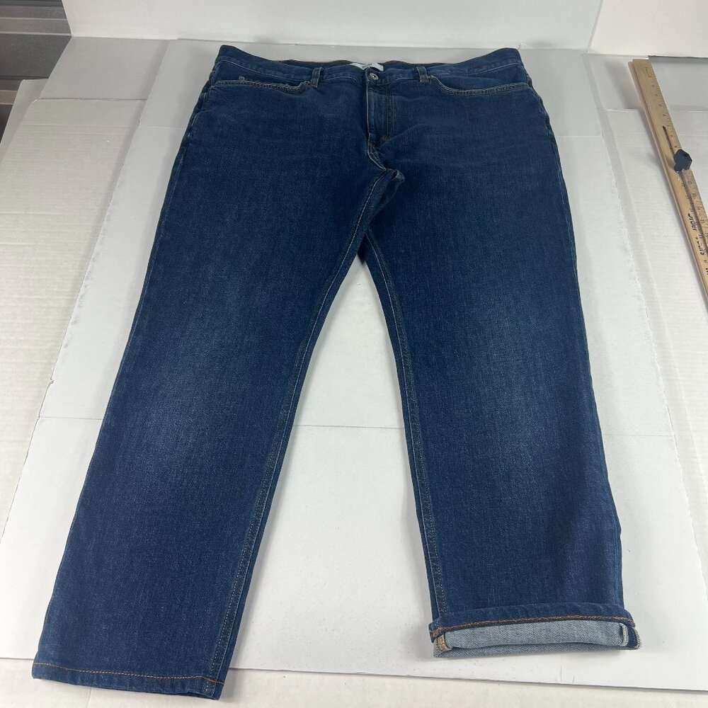 SPOKE Jeans Men 40x27* Build A 12oz Italian Crop Dark Blue Selvedge Denim Tag 40